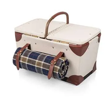 Pioneer Deluxe Picnic Basket Set for 2 with Blanket