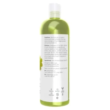Now Foods Grapeseed Oil 16 oz Lightweight Moisturizer