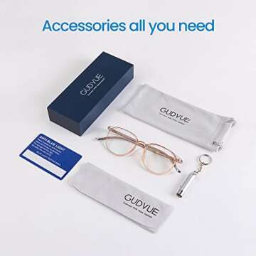 GUDVUE Blue Light Glasses - Ultra Lightweight & Stylish