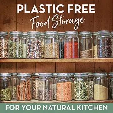 Mason Jar Wide Mouth Glass Jar 32oz (945ml) with Lid for Kitchen Storage and Organization – Versatile Food Container for Canning Fermentation and Yogurt Makers