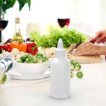 Versatile 4 oz Squeeze Bottles for Sauces and Crafts