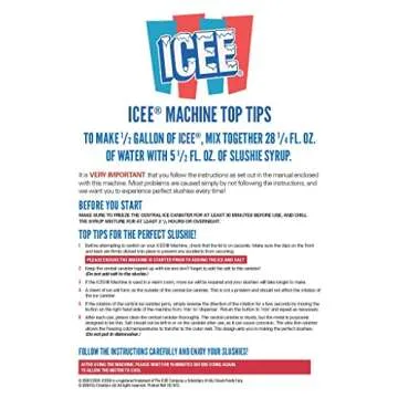 iscream Genuine ICEE Brand Counter-Top Sized ICEE Slushie Maker - Spins Your Pre-Chilled Ingredients with Your Ice into ICEE Slushies!