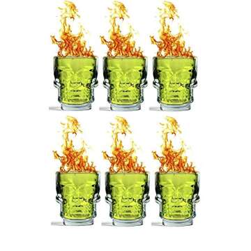Stylish Skull Shot Glass Set Perfect for Parties and Gift