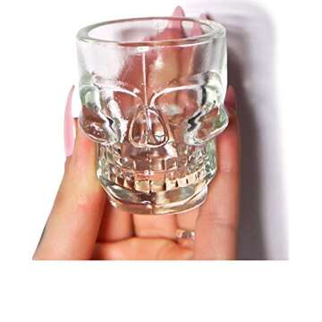 Stylish Skull Shot Glass Set Perfect for Parties and Gift