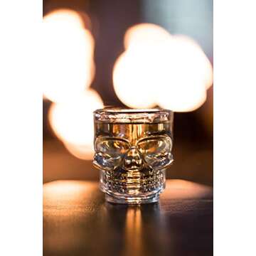 Stylish Skull Shot Glass Set Perfect for Parties and Gift