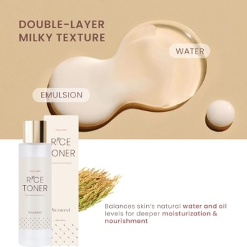 Korean Rice Toner for Face, Hydrating Glow Essence 5.07 Fl Oz