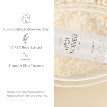 Korean Rice Toner for Face, Hydrating Glow Essence 5.07 Fl Oz