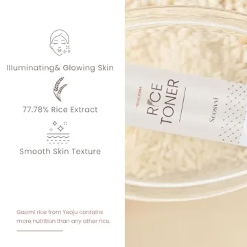 Korean Rice Toner for Face, Hydrating Glow Essence 5.07 Fl Oz