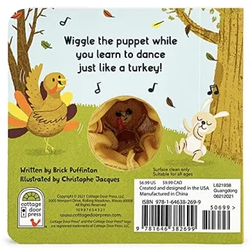 Gobble Wobble Finger Puppet Thanksgiving Book for Kids
