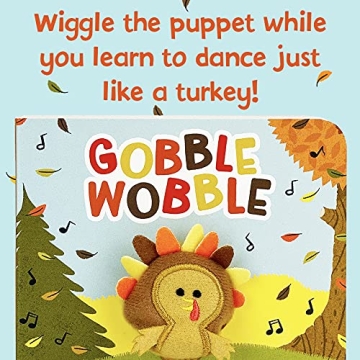 Gobble Wobble Finger Puppet Thanksgiving Book for Kids