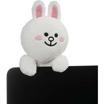 Gund LINE Friends Cony Dangler Hanging Plush Stuffed Animal Rabbit, White, 6"