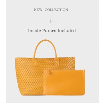 Stylish Vegan Leather Shopper Bag - Large Capacity Travel Tote