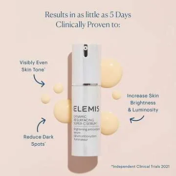 ELEMIS Dynamic Resurfacing Super-C Serum, Daily Anti-Aging Antioxidant Serum Brightens, Refines, and Illuminates Dull Skin with Vitamin C, 30 mL