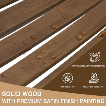 Elegant 3-Piece Outdoor Rocking Chair Set for Comfort