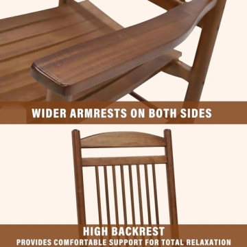 Elegant 3-Piece Outdoor Rocking Chair Set for Comfort