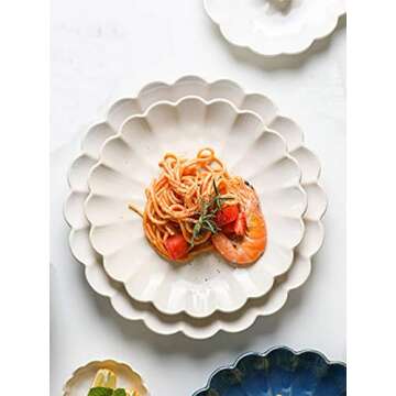 Elegant MDZF SWEET HOME 10-Inch Ceramic Dinner Plates Set