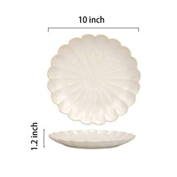 Elegant MDZF SWEET HOME 10-Inch Ceramic Dinner Plates Set
