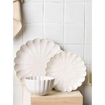 Elegant MDZF SWEET HOME 10-Inch Ceramic Dinner Plates Set