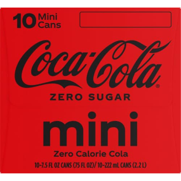 Coca-Cola Coke Zero Sugar 10-Pack, 7.5 fl oz Cans