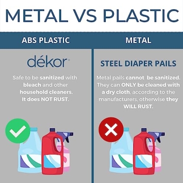 Diaper Dekor Classic Hands-Free Diaper Pail for Parents