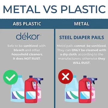 Diaper Dekor Classic Hands-Free Diaper Pail for Parents