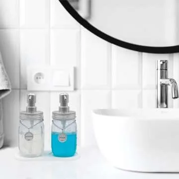 Stylish Mason Jar Soap Dispenser Set for Home Decor