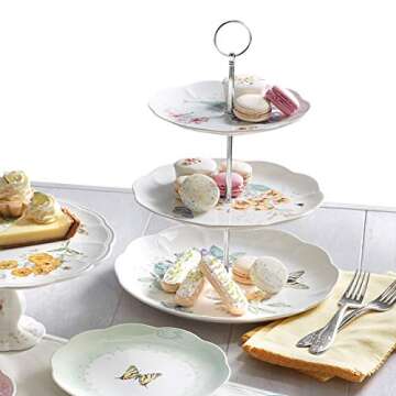 Lenox Butterfly Meadow 3-Tiered Server for Elegant Entertaining