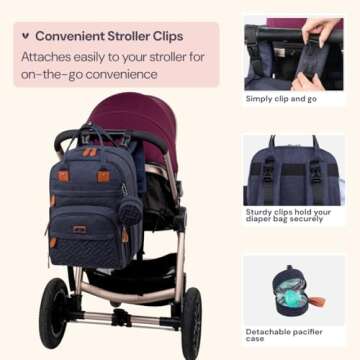 BabbleRoo Diaper Bag Backpack - Ultimate Baby Travel Bag