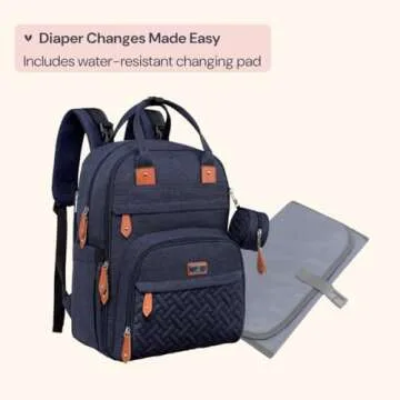BabbleRoo Diaper Bag Backpack - Ultimate Baby Travel Bag