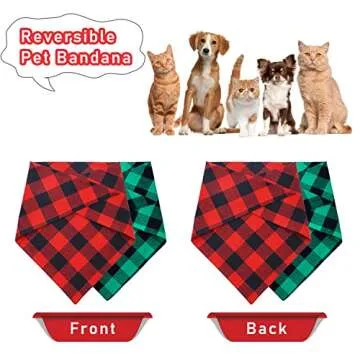 Malier Christmas Dog Bandanas - Stylish and Adjustable
