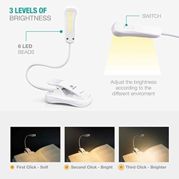 Comfortable LED Rechargeable Book Light for Readers