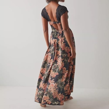 Chic sawakaka Boho Maxi Dress for Summer Events