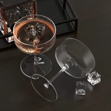 Elegant VIFVOR 6 Pcs Coupe Cocktail Glass Set for Gifting