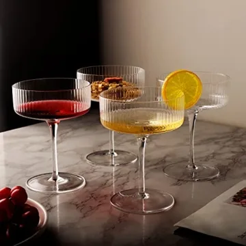 Elegant VIFVOR 6 Pcs Coupe Cocktail Glass Set for Gifting
