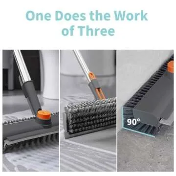 AIR U+ Floor Scrub Brush - Versatile Household Cleaner