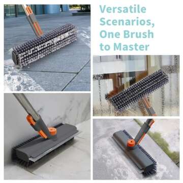 AIR U+ Floor Scrub Brush - Versatile Household Cleaner