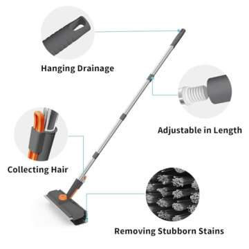 AIR U+ Floor Scrub Brush - Versatile Household Cleaner