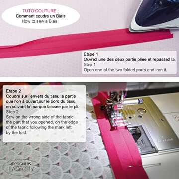 Dark Blue Cotton Bias Binding – Versatile Lengths & Colors