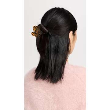 Lele Sadoughi Women's Lily Claw Clip, Tortoise, Brown, One Size