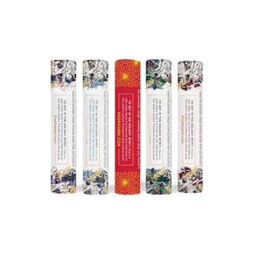 Poo-Pourri Before-You-go Toilet Spray, Holiday In A Pinch Pack, Variety Travel Size 10 mL – Vanilla Bourbon, Frosty Flush, Jingle Bowls, Oh, Spritzmas Tree and Spritzmas Spice