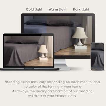 DAPU Pure Linen Sheets Set, 100% French Linen from Normandy, Breathable and Durable for Hot Sleepers, 4 Pcs Set - 1 Flat Sheet, 1 Fitted Sheet, 2 Pillowcases (Dark Gray, Queen)