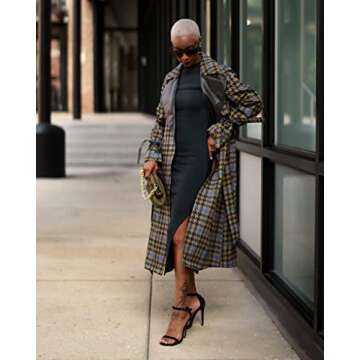 The Drop Women's @signedblake Plaid Trench Coat