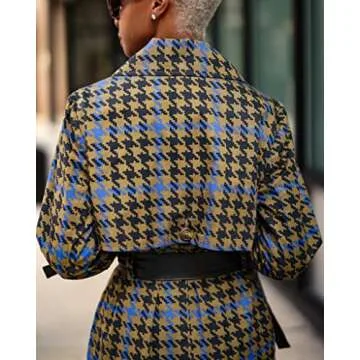 The Drop Women's @signedblake Plaid Trench Coat