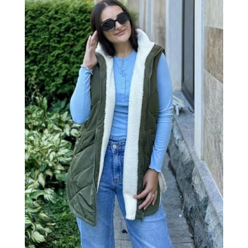 Zeagoo Women Fall Reversible Vest for Cozy Winter Style