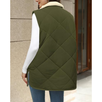 Zeagoo Women Fall Reversible Vest for Cozy Winter Style