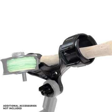 YakAttack Omega Rod Holder with LockNLoad Track Mount (Track Sold Separately)