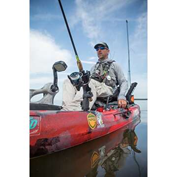 YakAttack Omega Rod Holder with LockNLoad Track Mount (Track Sold Separately)