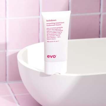 EVO Lockdown Smoothing Treatment - Leave-In Hair Treatment - Protects Color-Treated Hair and Reduces Frizz - 150ml / 5.1fl.oz