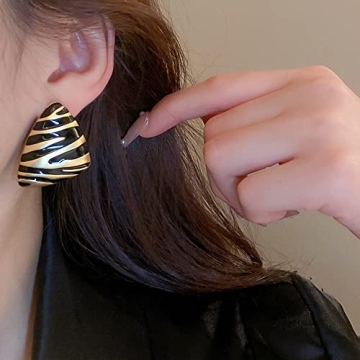 Vintage Triangle Dome Stud Earrings Sterling Silver Fashion Gift