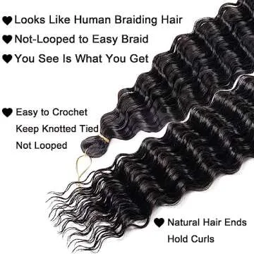 BATISI 30 Inch Ocean Wave Crochet Hair For Black Women